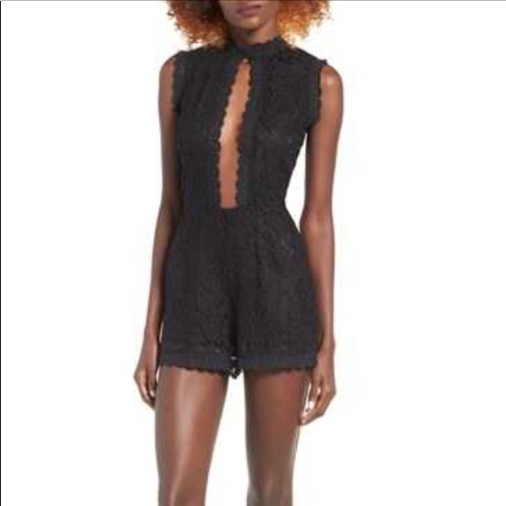 J.O.A black lace romper